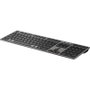 HP Teclado 725 Multidispositivo Recargable Inalámbrico Negro Noche